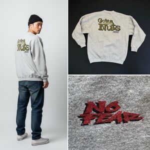 Vintage RARE 90s No Fear Snickers Sweatshirt XL Gray Gotta Have Nuts Made USA